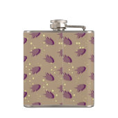 魚が付いているパターン フラスク (裏面)