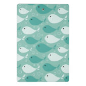 魚が付いているパターン ミニクリップボード (裏面)