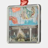 魚が付いているBernsteinの魚の小洞窟の眺め メタルオーナメント (左)