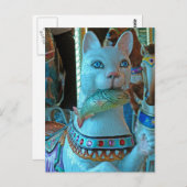 魚が動き回る猫メリーすし ポストカード (正面/裏面)