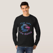 魚が命を作るBetta 695 Tシャツ (正面フル)