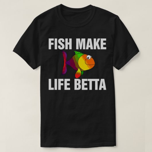 魚が命を産むBetta 3 Tシャツ (デザイン正面)