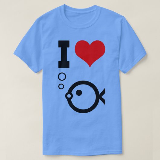 魚が大好きな水族館 Tシャツ (デザイン正面)