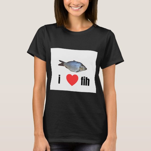 魚が大好き！ Tシャツ (正面)