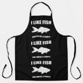 魚が好きかも 3人もかも Tシャツ ギフト エプロン (正面)