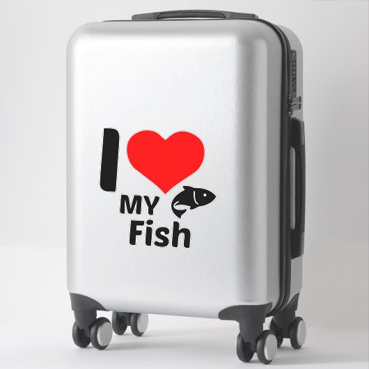 魚が好きだ シール (スーツケース)