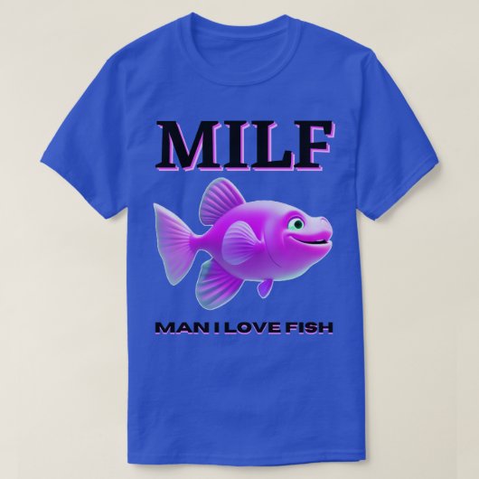 魚が好きな人 Tシャツ (デザイン正面)