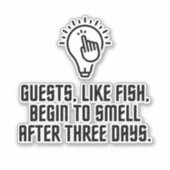 魚が好きな客 シール (正面)