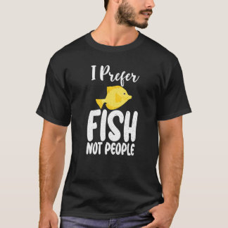 魚が好き 人間が嫌い おかしい魚の飼い主 プレミアム Tシャツ