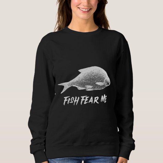 魚が怖い スウェットシャツ (正面)
