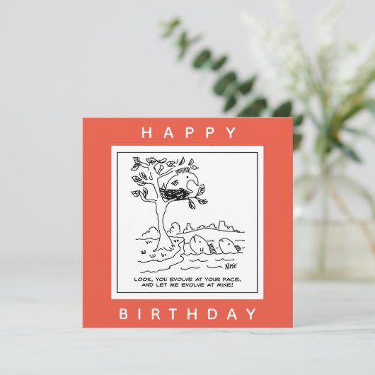 魚が木の漫画に散らかっている カード (スタンド正面)