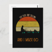 魚が来たから行かねばならない ポストカード (正面/裏面)