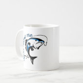 魚が欲しい コーヒーマグカップ (正面左)