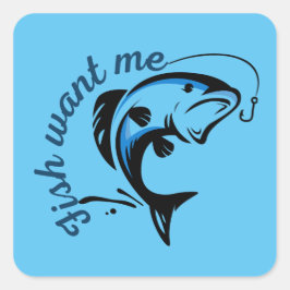 魚が欲しい スクエアシール