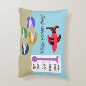 魚が泳ぐアサリ： アクセントクッション (裏面(縦))