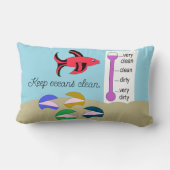 魚が泳ぐアサリ： ランバークッション (裏面)