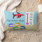 魚が泳ぐアサリ： ランバークッション (ブランケット)