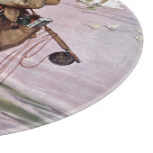 魚が跳んでいる カッティングボード (角)