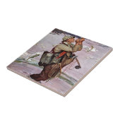 魚が跳んでいる タイル (側面)