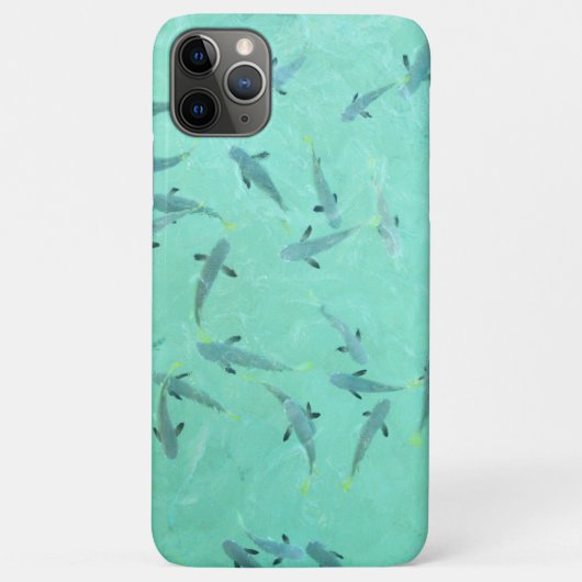 魚が青い水に澄ん泳ぐ Case-Mate iPhoneケース (裏面)