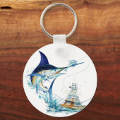 魚が餌を取る キーホルダー (正面)