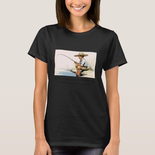 「魚じゃない日ほど素敵なものはない」 Tシャツ (正面)
