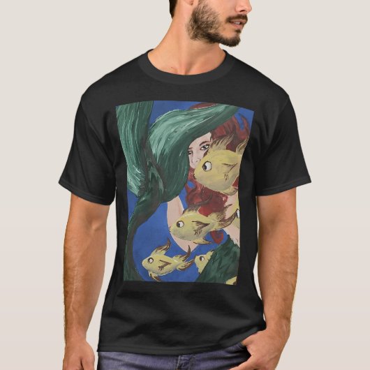 魚たちと泳ぐ Tシャツ (正面)
