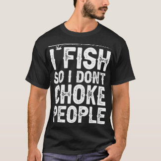 魚だから人を窒息させない魚おもしろい諺 Tシャツ