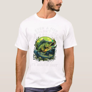 魚でさえも釣り人にはならないだろう Tシャツ