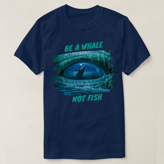 魚ではない鯨である Tシャツ (デザイン正面)