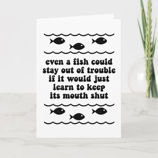 魚でも苦にならない カード (正面)