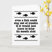 魚でも苦にならない カード (黄色い花)