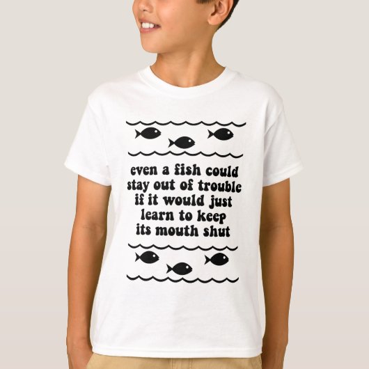 魚でも苦にならない Tシャツ (正面)