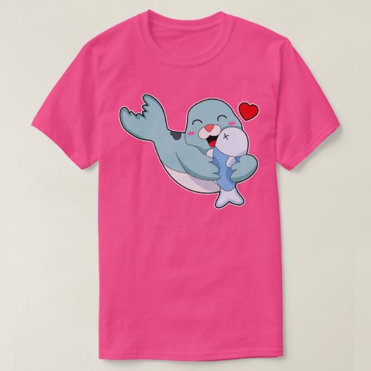 魚でシール5 Tシャツ (デザイン正面)