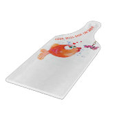 魚とおもしろい虫の切断ボード – カスタム文字 カッティングボード (角)