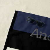 魚とおもしろい魚釣りのサメのビーチタオル ビーチタオル (インサイチュ)