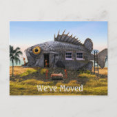 魚とアリの新しい住所はがき(ビーチ) 案内ポストカード (正面)