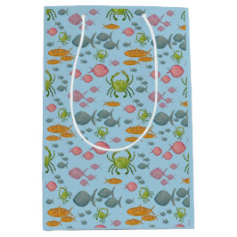 魚とカニ ミディアムペーパーバッグ