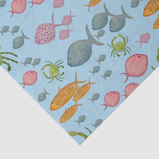 魚とカニ 薄葉紙 (詳細)