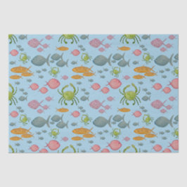 魚とカニ 薄葉紙