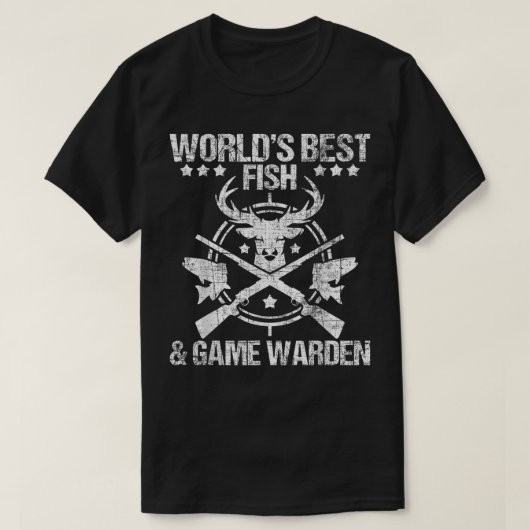 魚とゲームの看守野生動物保護O Tシャツ (デザイン正面)