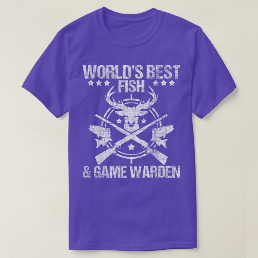 魚とゲームの看守野生動物保護O Tシャツ (デザイン正面)