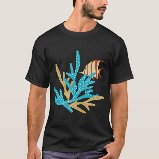 魚とサンゴ礁 Tシャツ (正面)