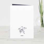 魚とタトゥー航海の海をテーマにした誕生日 カード (裏面)