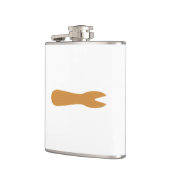 魚とチップスショップ木製フォーク フラスク (左)