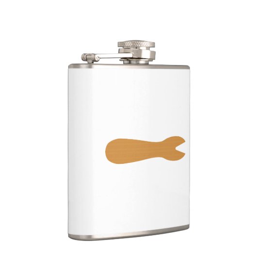 魚とチップスショップ木製フォーク フラスク (右)