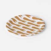 魚とチップスショップ木製フォーク ペーパープレート (アングル)