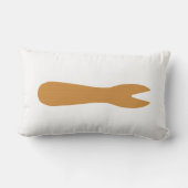 魚とチップスショップ木製フォーク ランバークッション (裏面)