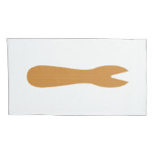 魚とチップスショップ木製フォーク 枕カバー (裏面-右)