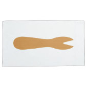 魚とチップスショップ木製フォーク 枕カバー (正面右)